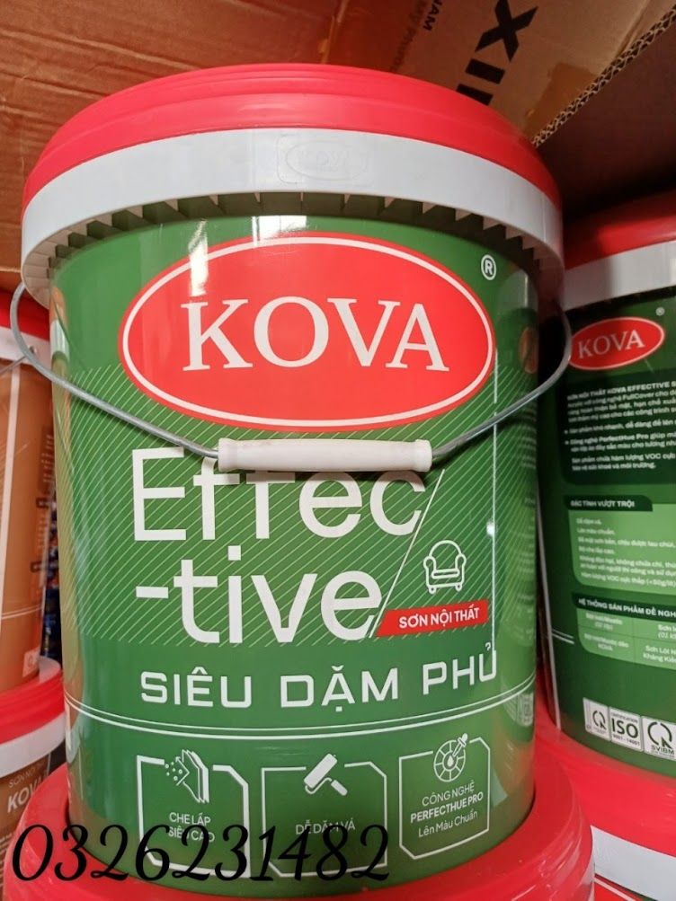 KOVA EFFECTIVE SIÊU DẶM PHỦ - GIẢI PHÁP SƠN CHUYÊN DỤNG CHO CÁC DỰ ÁN SỬA CHỮA NỘI THẤT