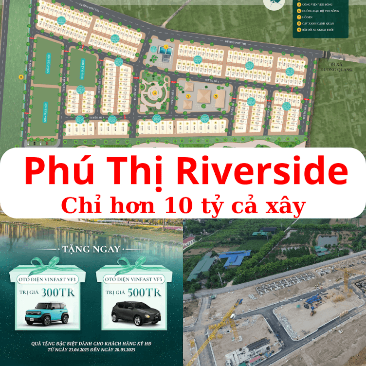 Phú Thị Riverside Gia Lâm - tải bảng giá CĐT: 0901684433