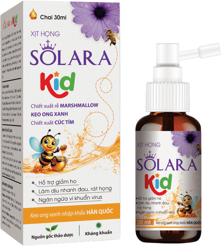 Xịt họng Solara Kid